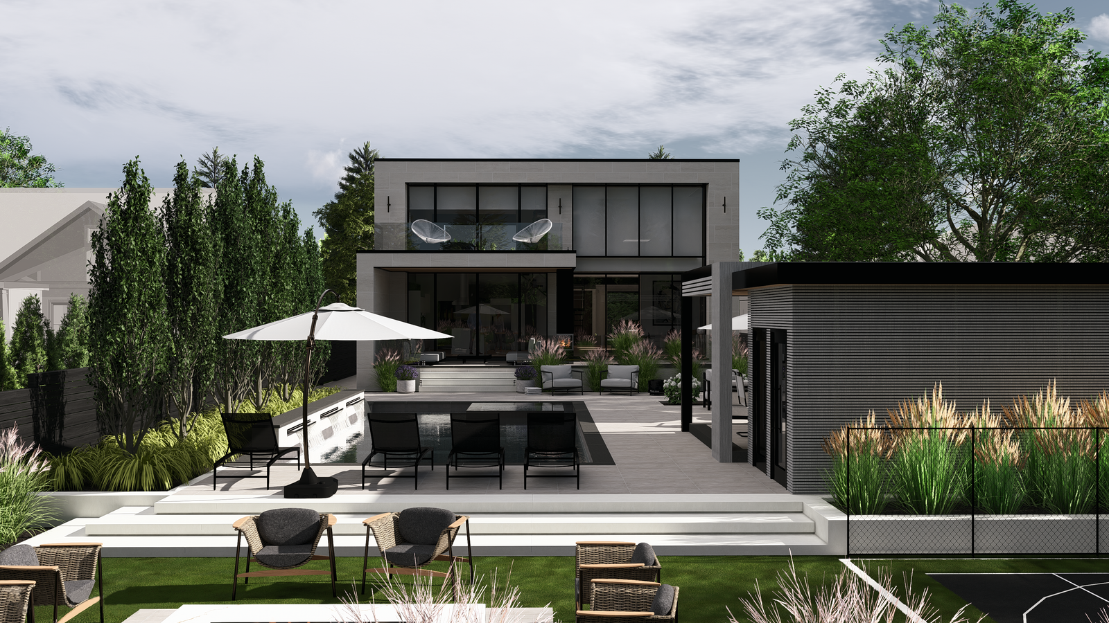 Architectural pool and landscape design Toronto North York
